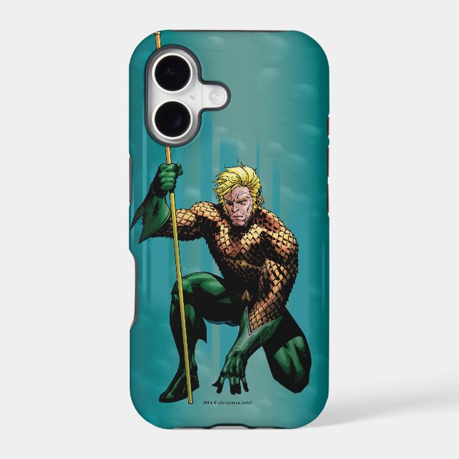 Aquaman Crouching Iphone Case (Back)