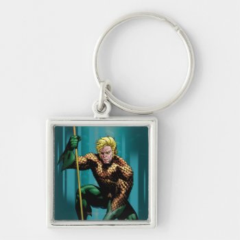 Aquaman Crouching Keychain by justiceleague at Zazzle