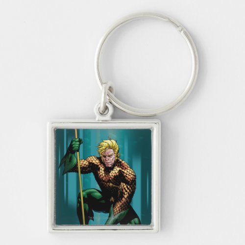 Aquaman Crouching Keychain