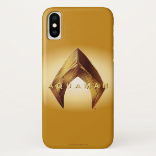 Aquaman Golden Aquaman Logo iPhone X Case