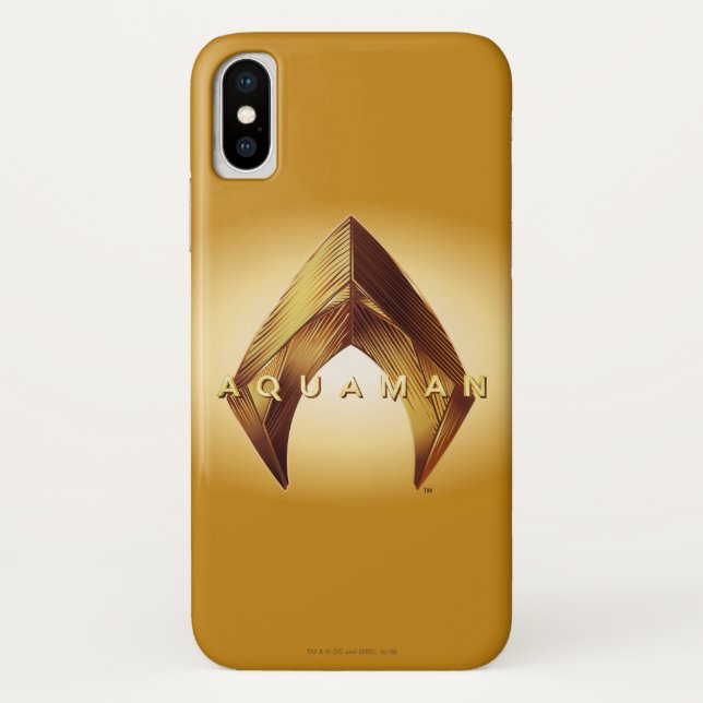 Aquaman | Golden Aquaman Logo Case-Mate iPhone Case (Back)