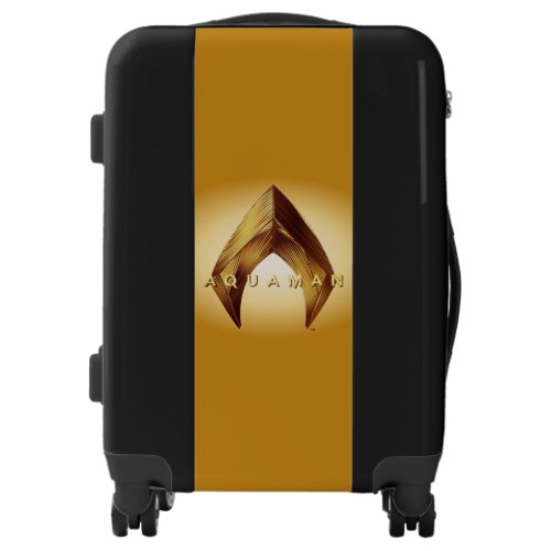 Aquaman  Golden Aquaman Logo Luggage
