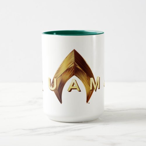 Aquaman  Golden Aquaman Logo Mug