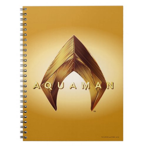 Aquaman  Golden Aquaman Logo Notebook