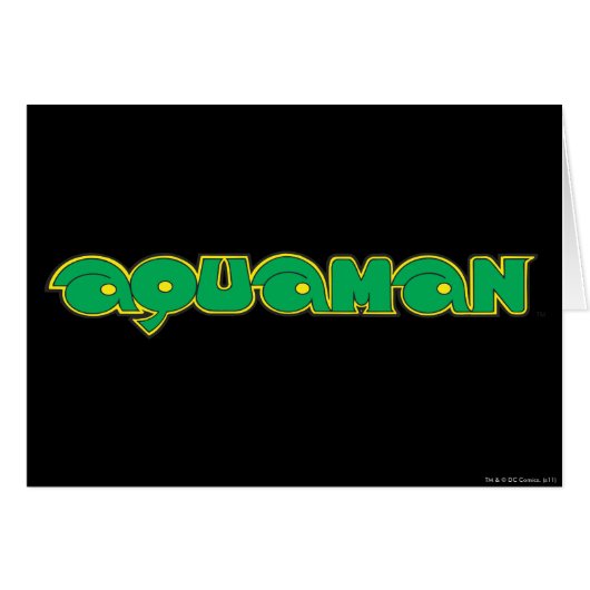 Aquaman Green Logo Cards (Front Horizontal)