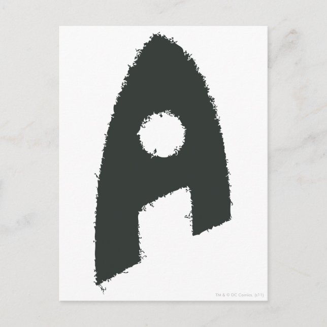 Aquaman Grunge 'A' Postcard (Front)