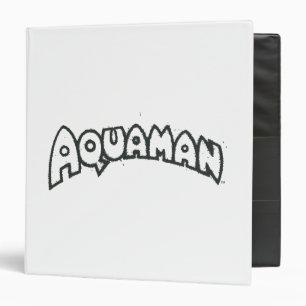 Aquaman Grunge Black Logo 2 Binder