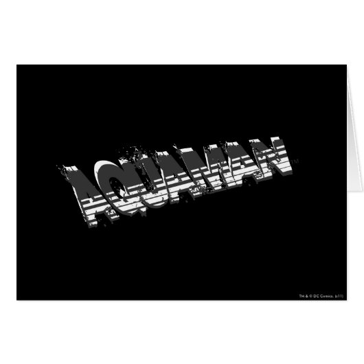 Aquaman Grunge Stripe Logo Cards (Front Horizontal)