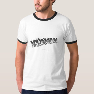 Aquaman Grunge Stripe Logo T-Shirt