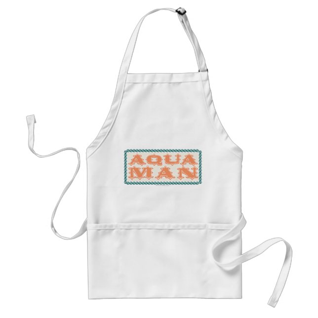 Aquaman It's Showtime! Letters Adult Apron (Front)