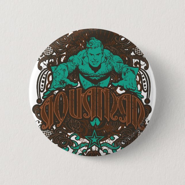 Aquaman - It's Showtime! Poster Pinback Button (Front)