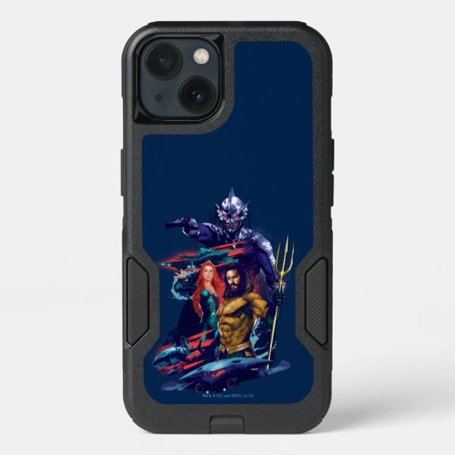 Aquaman | King Orm Versus Mera & Aquaman Otterbox iPhone Case (Back)