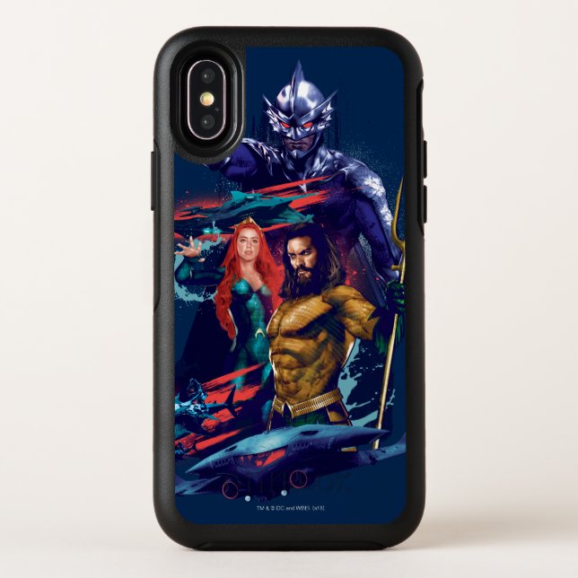 Aquaman | King Orm Versus Mera & Aquaman Otterbox iPhone Case (Back)