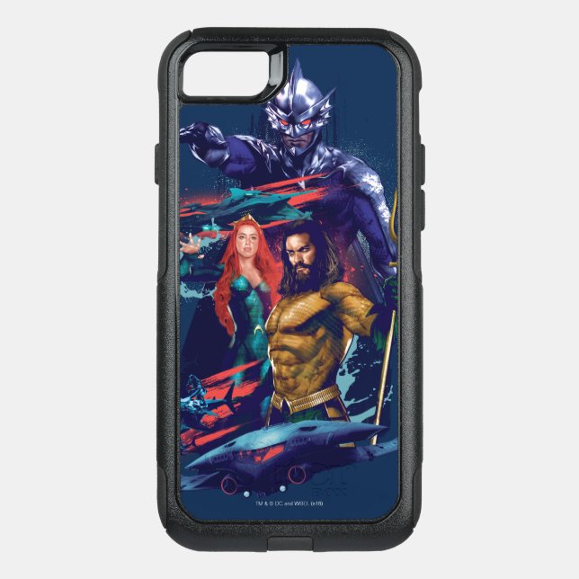 Aquaman | King Orm Versus Mera & Aquaman Otterbox iPhone Case (Back)