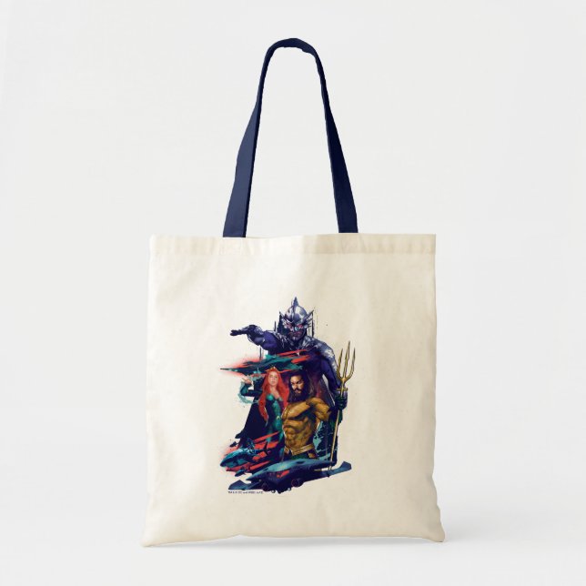 Aquaman | King Orm Versus Mera & Aquaman Tote Bag (Front)
