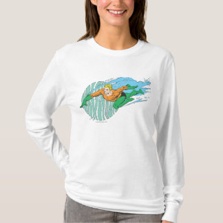 Aquaman Leaps Left T-Shirt