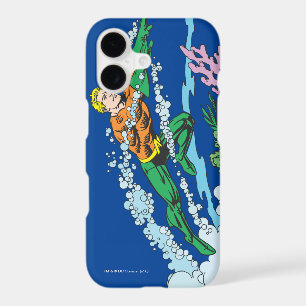Aquaman Leaps Over Coral iPhone 17 Case