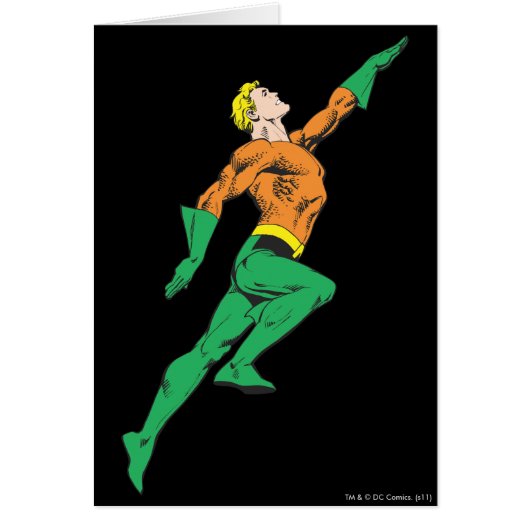 Aquaman Leaps Up Cards (Front)