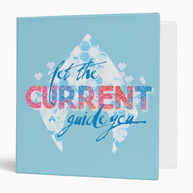 Aquaman | "Let The Current Guide You" Logo Graphic 3 Ring Binder (Front/Inside)