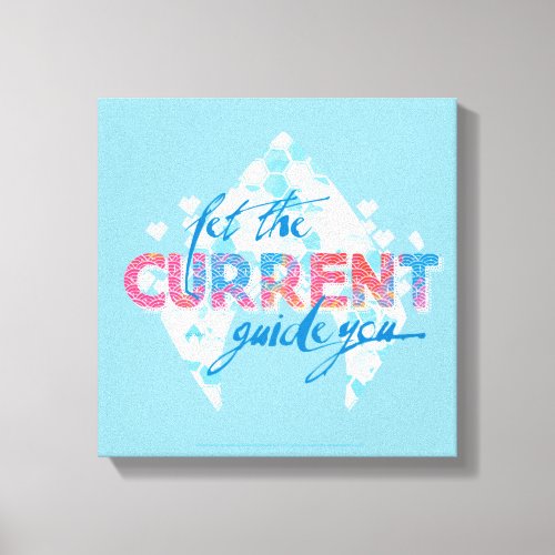 Aquaman  Let The Current Guide You Logo Graphic Canvas Print