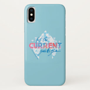 Aquaman "Let The Current Guide You" Logo Graphic iPhone X Case