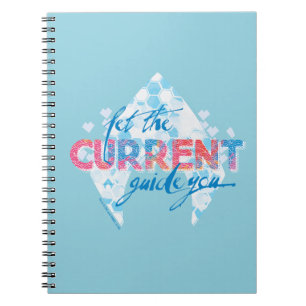 Aquaman "Let The Current Guide You" Logo Graphic Notebook