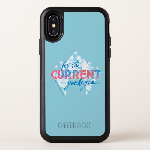 Aquaman  Let The Current Guide You Logo Graphic OtterBox Symmetry iPhone X Case