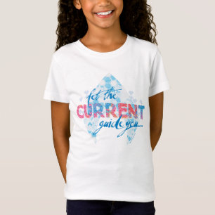 Aquaman   "Let The Current Guide You" Logo Graphic T-Shirt