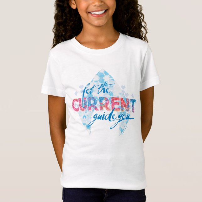 Aquaman | "Let The Current Guide You" Logo Graphic T-Shirt (Front)