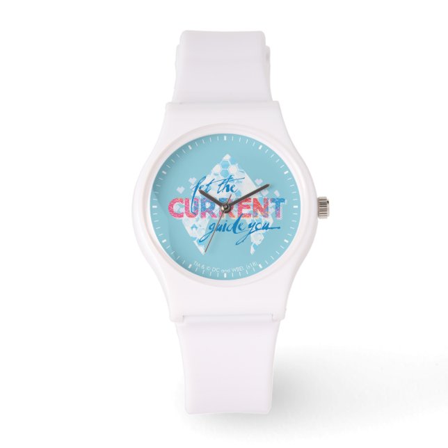 Aquaman | "Let The Current Guide You" Logo Graphic Watch (Front)