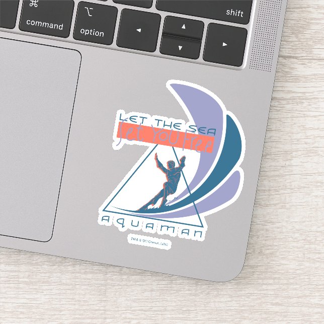 Aquaman | Let The Sea Set You Free Sticker (Detail)