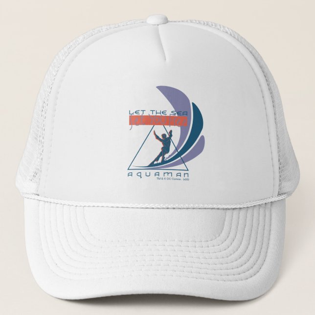 Aquaman | Let The Sea Set You Free Trucker Hat (Front)
