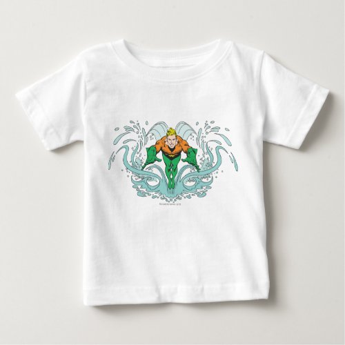 Aquaman Lunging Forward Baby T_Shirt