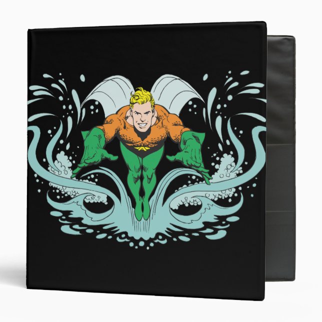 Aquaman Lunging Forward Binder (Front/Inside)