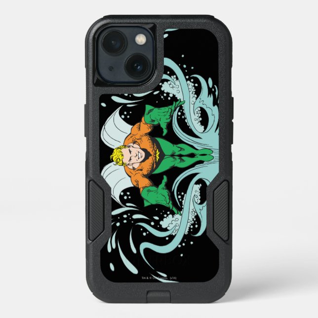 Aquaman Lunging Forward Otterbox iPhone Case (Back)