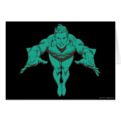 Aquaman Lunging Forward - Teal (Front Horizontal)