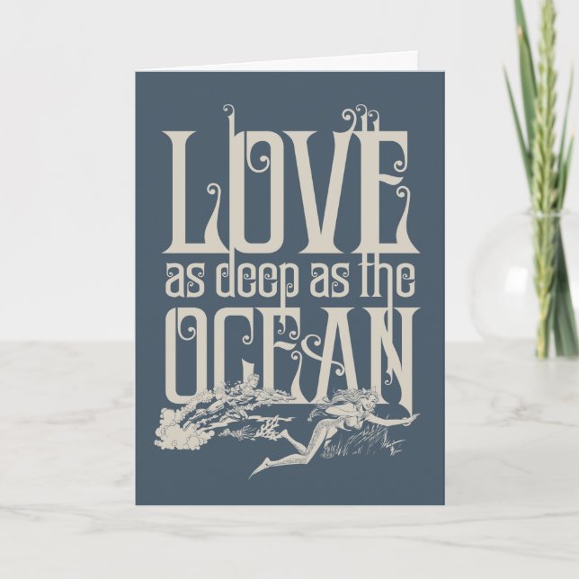 Aquaman & Mera - Love As Deep As The Ocean Holiday Card (Front)