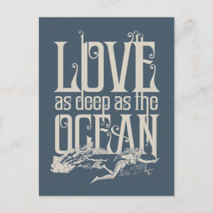 Aquaman & Mera - Love As Deep As The Ocean Holiday Postcard