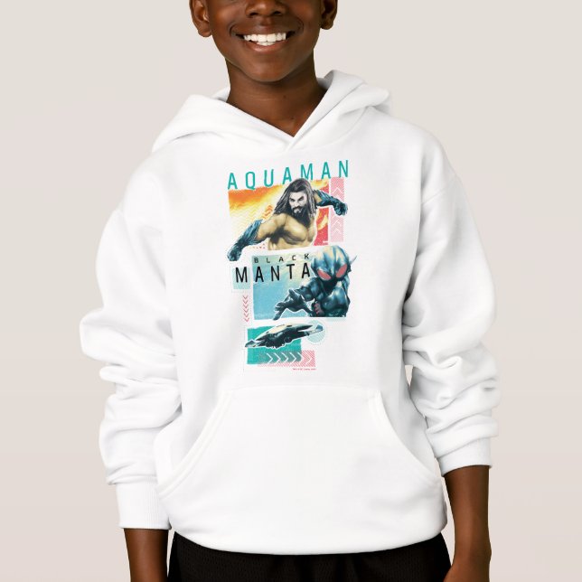 Aquaman | Modernist Aquaman & Black Manta Graphic Hoodie (Front)