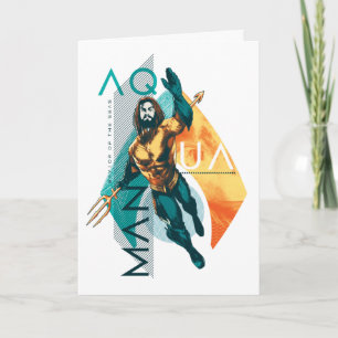 Aquaman Modernist Aquaman Collage Card