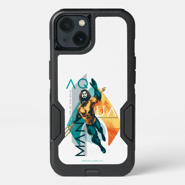 Aquaman | Modernist Aquaman Collage Otterbox iPhone Case (Back)
