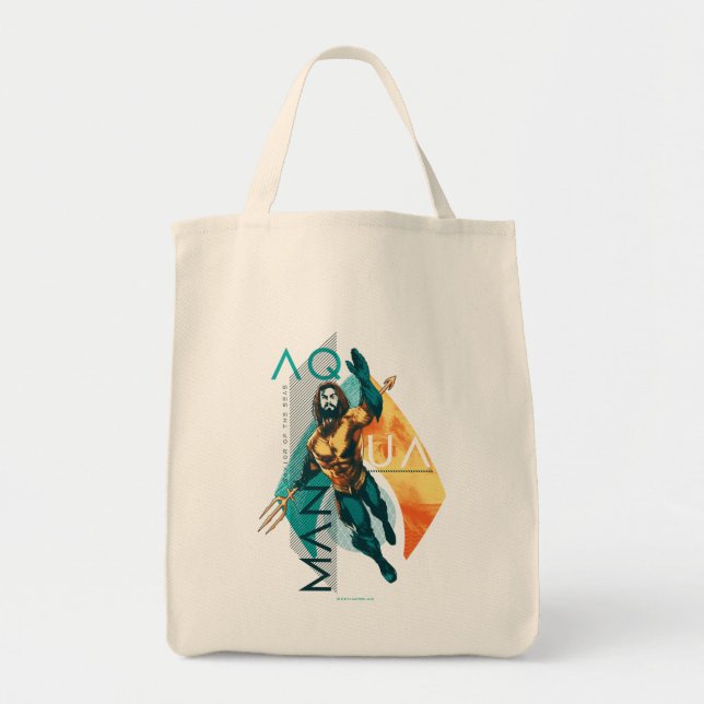 Aquaman | Modernist Aquaman Collage Tote Bag (Front)