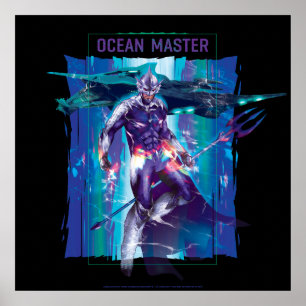 Aquaman   Ocean Master King Orm Refracted Graphic Poster