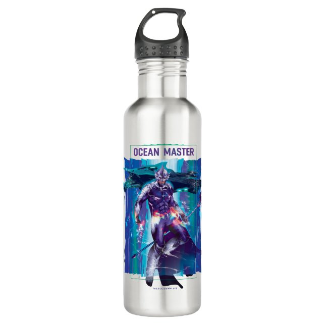 Aquaman | Ocean Master King Orm Refracted Graphic Stainless Steel Water Bottle (Front)