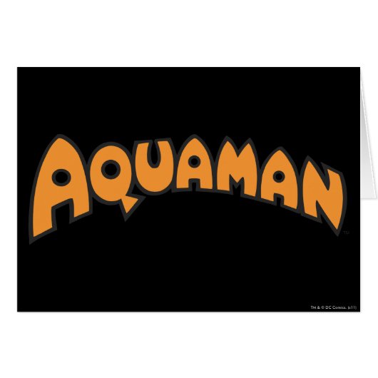 Aquaman Orange Logo Cards (Front Horizontal)