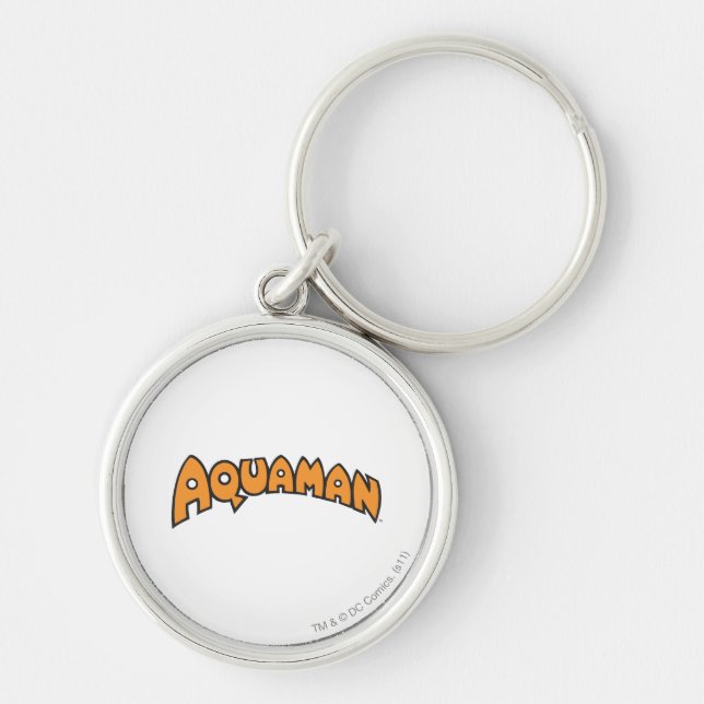 Aquaman Orange Logo Keychain (Front)