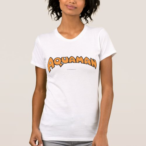 Aquaman Orange Logo T_Shirt