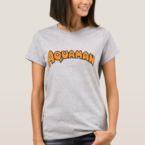 Aquaman Orange Logo T_Shirt