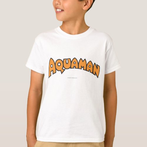 Aquaman Orange Logo T_Shirt