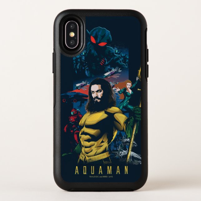 Aquaman | Orin, Mera, and Black Manta Graphic Otterbox iPhone Case (Back)